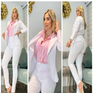 TRIO  CAMISERA DE LUJO BLANCO