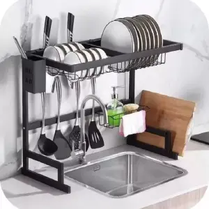 Platero Estante Inoxidable En Acero65cm