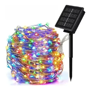 Guirnalda Luz Solar Navideña 22 mts Mult