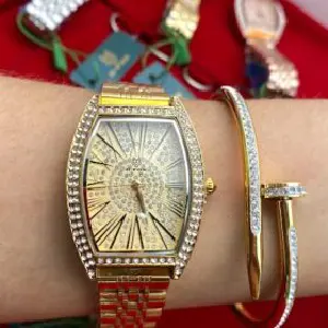 Reloj Gfox Mujer en Acero Dorado