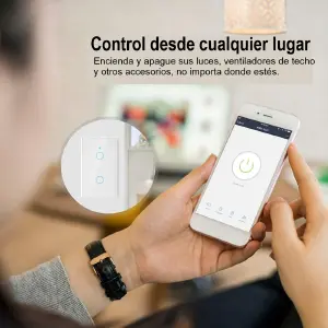 Interruptor Wifi Tactil Alexa Home 2Vias