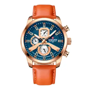 Reloj Naviforce Casual Nf9211l Cuero Hom