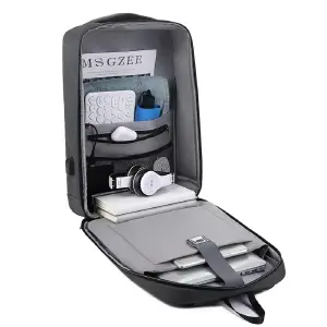 Morral Antirrobo carcaza dura Azul