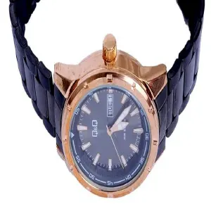 Reloj Qyq A214j412y Negro Pavonado Hombr