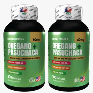 OREGANO+PASUCHACA X 100 SOFGETS x 2 Und
