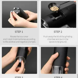 Molinillo Automático De Sal Pimienta