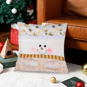 Funda Almohada Muñeco De Nieve K2237MN