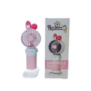 Mini Ventilador Recargable Con Base