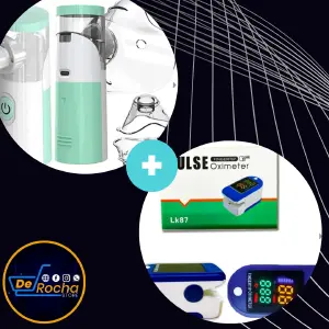 Combo Nebulizador asma + oxímetro pulso