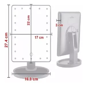 Espejo luz led cuadrado