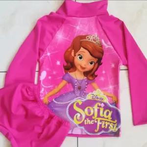 Traje de baño princesa sofia fucsia niña