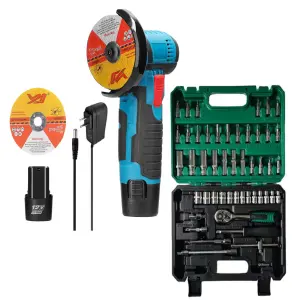 MiniPulidora &Caja Herramienta de 53 PCS