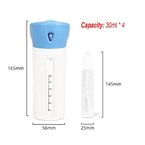 Dispensador de viaje 4 en 1