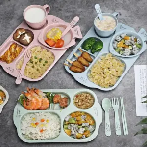Set Plato Bambu 6 Piezas