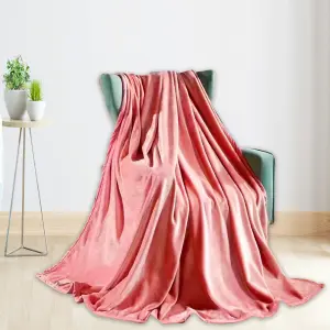 Manta Esencial Unicolor Salmon Extradob