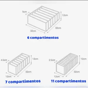 SET ORGANIZADOR DE ROPA INTERIOR X3 UDS.