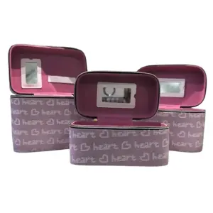 Organizador Maquillaje Neceser X3 Rosa