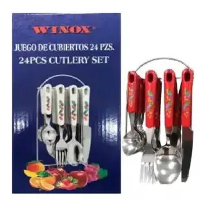 Juego de cubiertos colgante 24 piezas