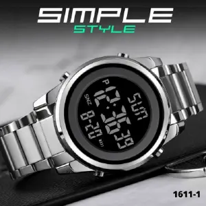 RELOJ SKMEI DIGITAL PLATEADO UNIS 1611-1