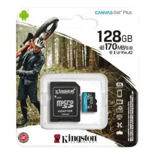 MicroSD Kingston 128GB Canvas Go! Plus
