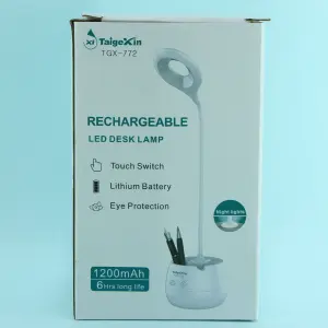 Lampara de mesa led táctil 4 funciones