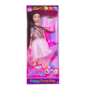 Muñeca Angelina Vestido Botas Bolso Jugu
