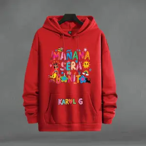 Buzo, Buso Hoodie Karol G ROJO