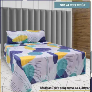 Juego de sabanas cama doble microfibra