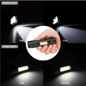 Linterna Mini Recargable 2en1