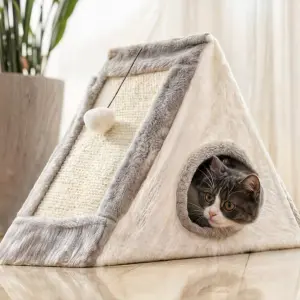 Cama Plegable Para Gatos Nido Rascador