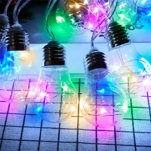 Cortina Luz Micro Led Estilo Bombillos