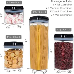 CONTENEDOR DE ALIMENTOS X7 PIEZAS: ¡Organización y Frescura en tu Cocina! - CONTENEDOR DE ALIMETOS X7 PIEZAS