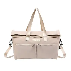 Bolso Expandible Gran Capacidad Beige