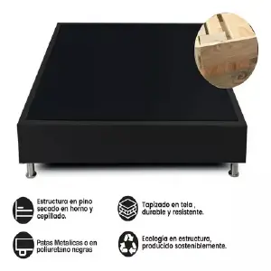BASE CAMA DE 140 EN PIEL DE DURAZNO