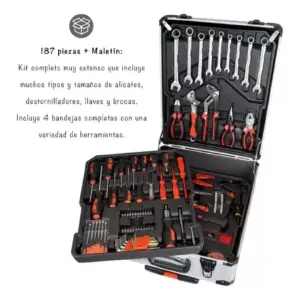 Maleta Set De Herramientas 187 Pcs