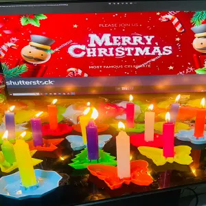Porta Velas Navideños Formas figuras