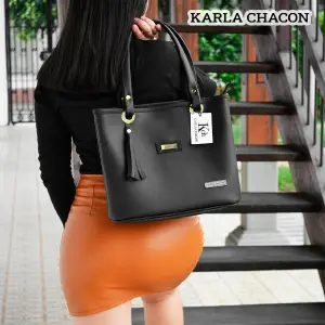 Bolso Dama Karla Chacon Gady Negro