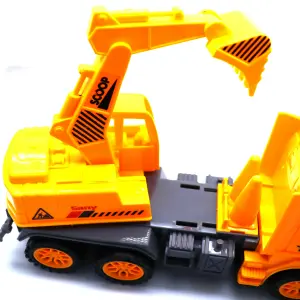 Excavadora Bulldozer Amarillo Camión