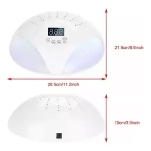 Lampara De Uñas Led Uv 48w Doble Manos