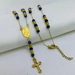 CAMANDULAS MURANO-BAÑO EN ORO
