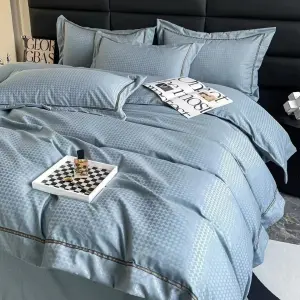 Funda Duvet Unicolor Relieve Aqua