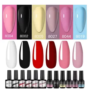 12 ESMALTES SEMIPERMANENTES