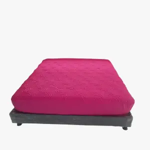 Protector de colchón semidoble fucsia