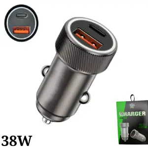 Cargador Carro Cigarrera 38W Carga R