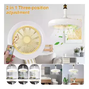 Ventilador De Techo 36 W Lampara Control