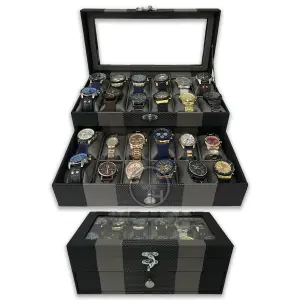 Organizador De Relojes Estuche 24 Puesto