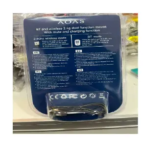 Mouse Inalámbrico USB  2.4g Recargable