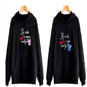 Buzo, Buso Hoodie Stich y angel love