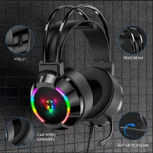 AUDIFONO DIADEMA GAMER MICROFONO RGB