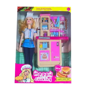 Muñeca Chef Cocina Utencilios Niñas